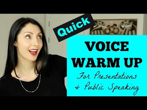 The Best Vocal Warm Up For Public Speaking #Spon