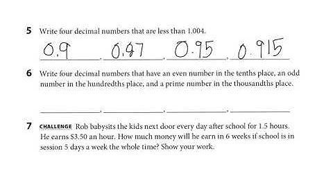 Unit 3 Module 2 Session 5 Read, Write, & Compare Decimals