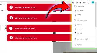 Reddit We Had a Server Error When Opening Profile Fix It