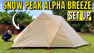 How to Set Up the Snow Peak Alpha Breeze Tent