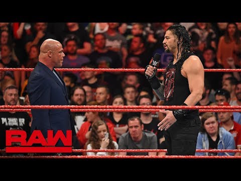 Kurt Angle denies Roman Reigns another Money in the Bank Qualifying Match: Raw, May 14, 2018