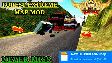 Map Mod Bussid 3.7 - Forest Extreme Map Mod For Bus Simulator Indonesia।।Bussid Mod Map।।Bussid