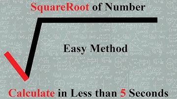 SquareRoot of Number Easy Shortcut|Maths Tricks|Vedic Maths Tricks|SquareRoot Tricks|Fast Method|
