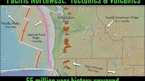 Volcanic evolution of the Pacific Northwest: 55 million year history