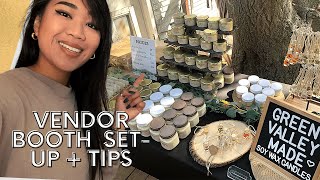 pop-up shop table set up + tips when selling as a vendor