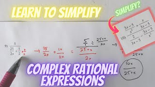 How to simplify complex rational equation fractions Noticias