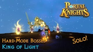 Portal Knights - Hard Mode King of Light Solo!