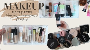 MAKEUP DECLUTTER: Primers, Concealers, Powders - It