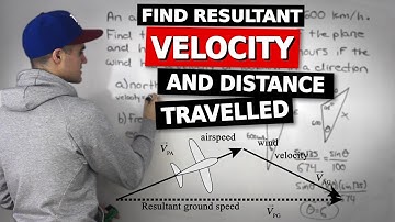 MCV4U - Find Resultant Velocity and Distance Travelled - Grade 12 Ontario Calculus