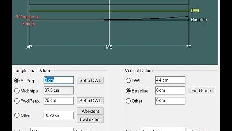 Cara Mengatur Titik AP & FP serta DWL di Maxsurf Modeller | Frame of Reference