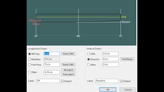 How to Set AP, FP, and DWL Points in Maxsurf Modeller | Frame of Reference