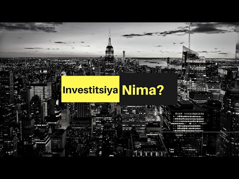 Video: Qo'shimcha investitsiyalar nima?