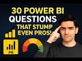 30 Complex Power BI Interview Questions &amp; Practice Tests for Freshers and Experienced