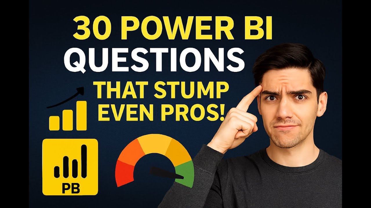 30 Complex Power BI Interview Questions & Practice Tests for Freshers ...