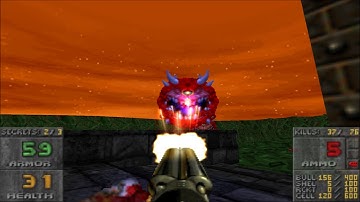Doom 2 Hellebarde Level 7 UV 99% with Beautiful Doom (Commentary)