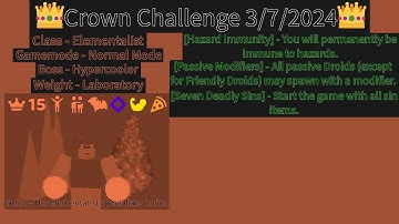 Crown Challenge 3/7/2024 - Randomly Generated Droids