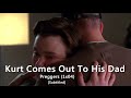 Glee kurt comes out to his dad  preggers subtitled
