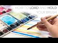 Watercolour DRILLS - How To Properly Load And Hold Your Paint Brush