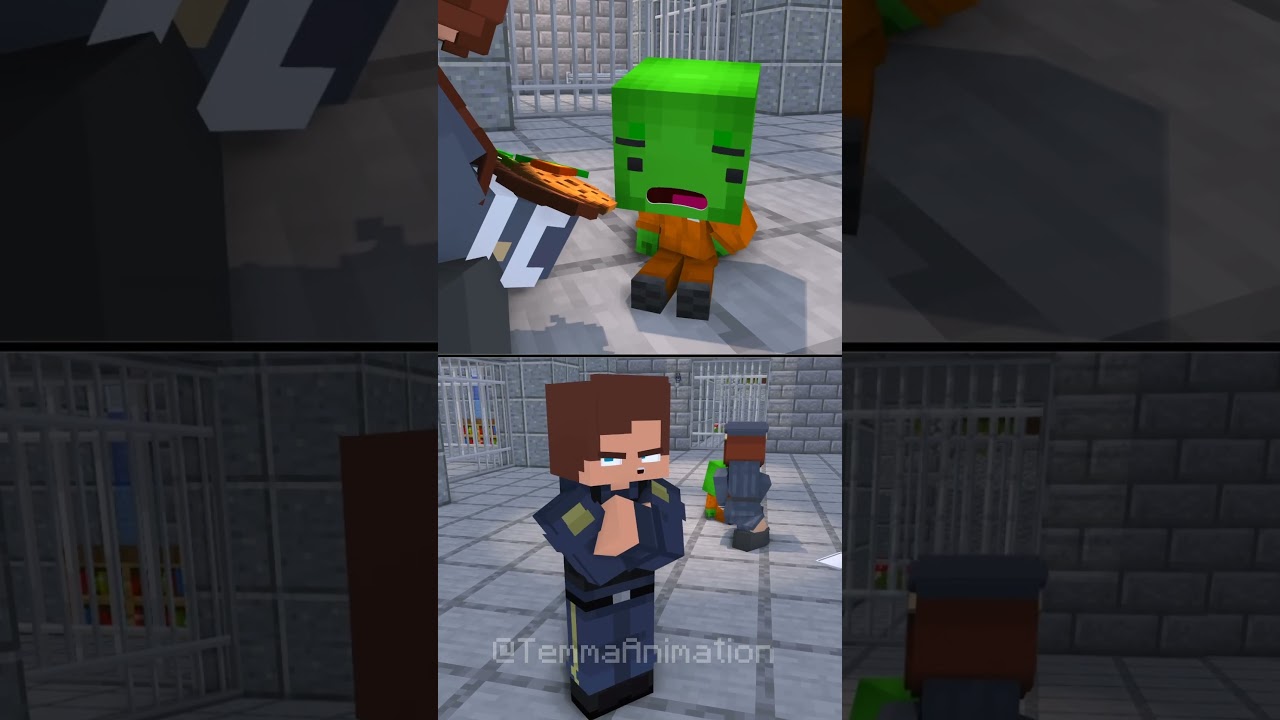 JJ Sister was so Kind 🫨🤣 - MAIZEN Minecraft Animation #minecraft #shorts