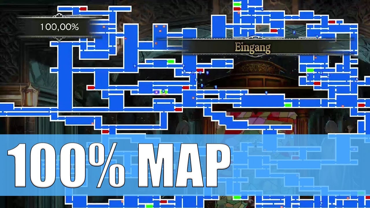 Bloodstained 100% Map ganze Karte aufgedeckt - Ritual of the Night - YouT.....