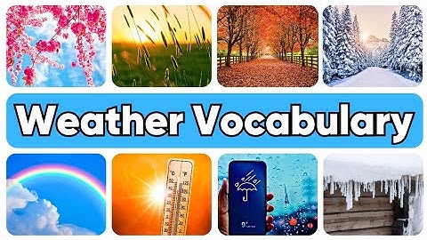 Weather Vocabulary in English 🌦️ | Learn Weather Words with Pictures & Pronunciation