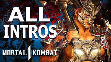MORTAL KOMBAT 1 Shao Kahn All Intros Dialogue Character Banter MK1