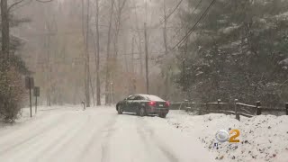 Snow Causing Dicey Driving Conditions In New Jersey