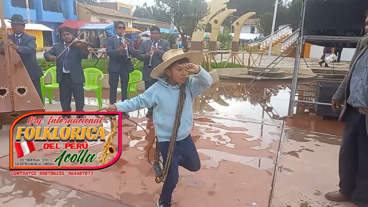 YONER ROJAS FIERRO Y SU INTERNACIONAL FOLKLORICA DEL PERÚ ACOLLA,EN EL DISTRITO DE PANCAN 10-1-23