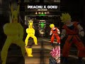 PIKACHU x GOKU WHO IS MORE STRONGER  #cercadevelho #games #pikachu #pokemon #dragonball #shorts