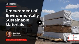 How do you handle the procurement of sustainable commercial construction materials?