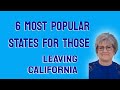 Most Popular Places to Move to When Leaving California