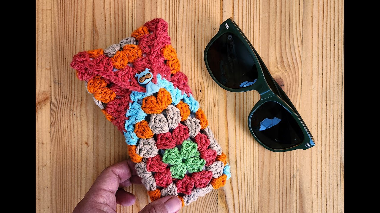 ESTUCHE PARA LENTES A CROCHET. Sencillo- Tutorial completo