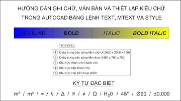CÁCH GHI CHỮ, VĂN BẢN TRONG AUTOCAD BẰNG LỆNH TEXT, MTEXT VÀ LỆNH STYLE