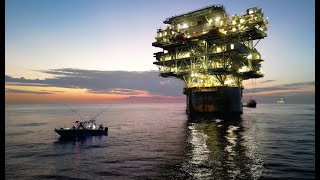 OIL RIG YELLOWFIN / Deep dropping / Destin Florida / Invincible 33 catamaran