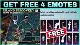 ISLAND DISCOVERY😍 NEW EVENT || GET FREE 4 EMOTES, MYTHIC OUTFIT, UAZ & AKM SKINS ||