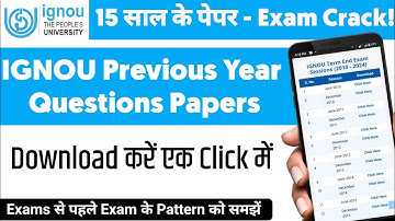 IGNOU Previous Year Question Papers Download 2025 | How to Download IGNOU Question Papers Online