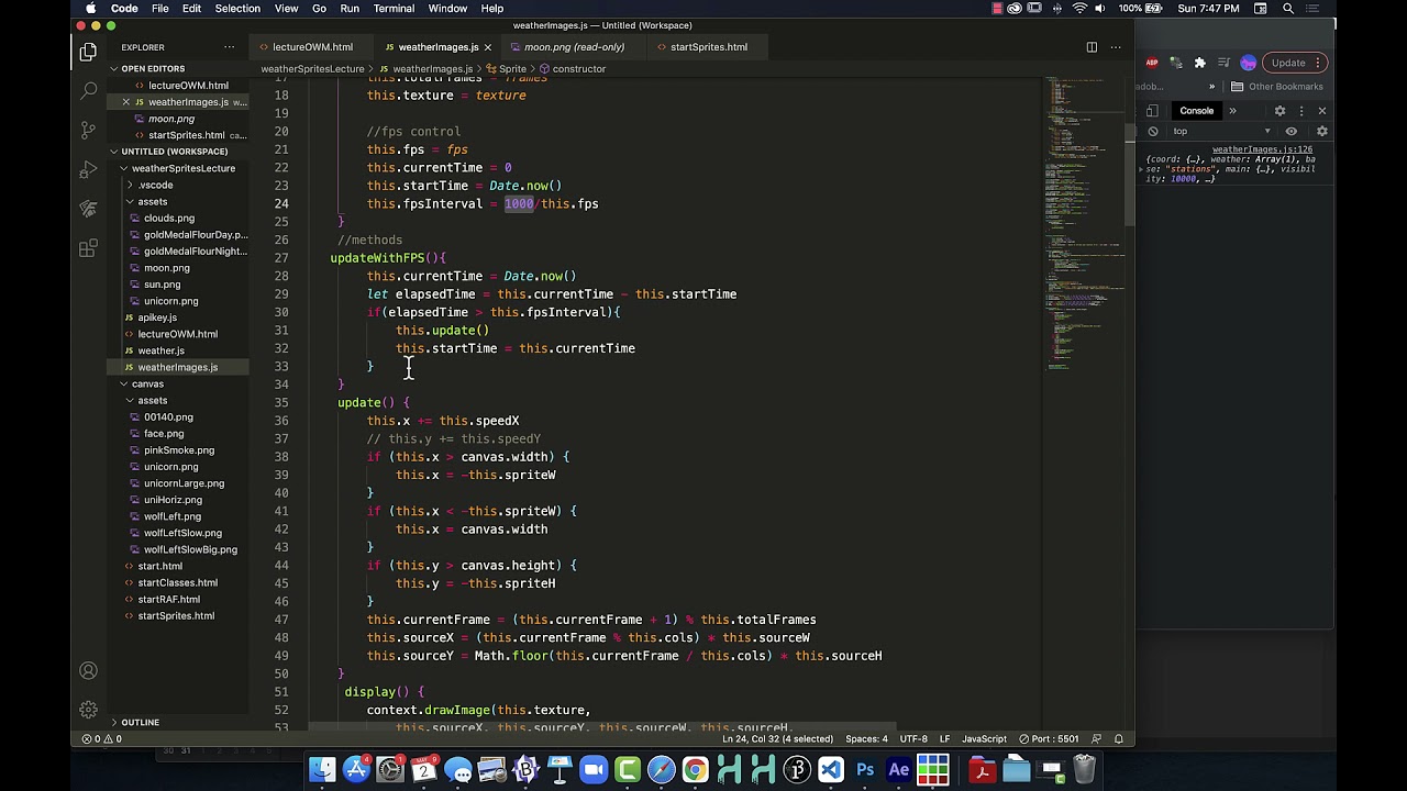 Adding FPS Control to Sprites with JS - YouTube