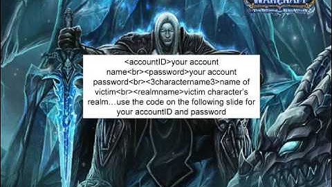 How To Hack A WoW Account