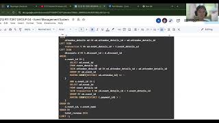 Problem #1 - Event Management System - MySql Database