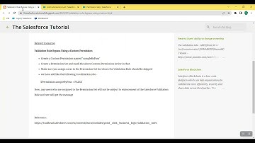 Validation Rule Bypass Using a Custom Permission #inSalesforce