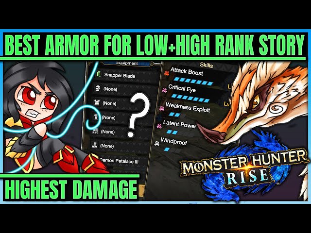 Monster Hunter Rise Builds, Best armor sets for early and late-game