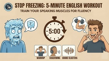 STOP FREEZING: The 5-Minute Daily English Mouth Workout for Fluency & Confidence