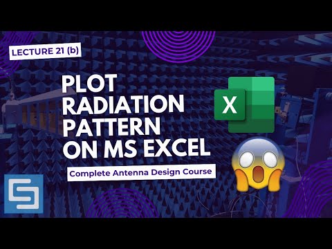 How to plot Radiation Pattern E Field & H field Polar of antenna in MS Excel? [LECTURE 21(b)]