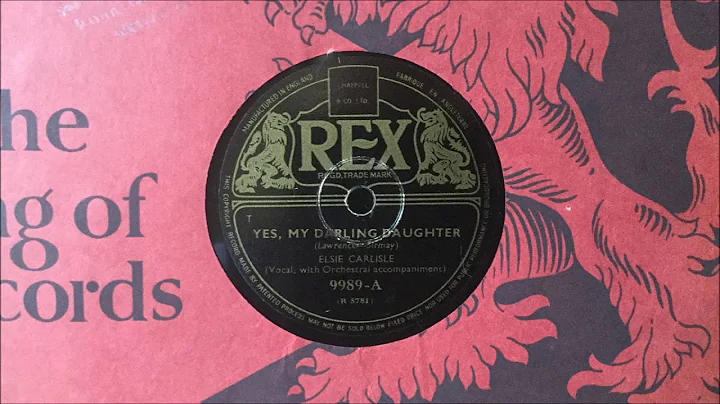 Elsie Carlisle - "Yes, My Darling Daughter" (1941)