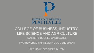 TWO HUNDRED THIRTEENTH COMMENCEMENT:  BILSA with Master's degree candidates, Dec 14, 2024