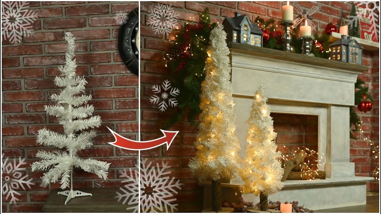 Dollar Tree Christmas Trees upgrade to slim Christmas trees!