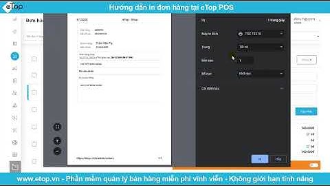 Hướng dẫn in đơn hàng tại eTop POS