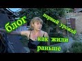 блог, первый урожай, как мы жили раньше, влог № 380