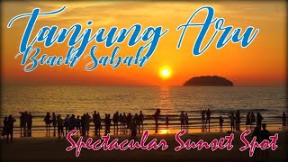 Tanjung Aru Beach Kota Kinabalu Sabah | Spectacular Sunset Spot | Cinematic Drone Video