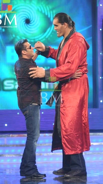 The Great Khali with Salman Khan and Shahrukh Khan 😮 #shorts #srk